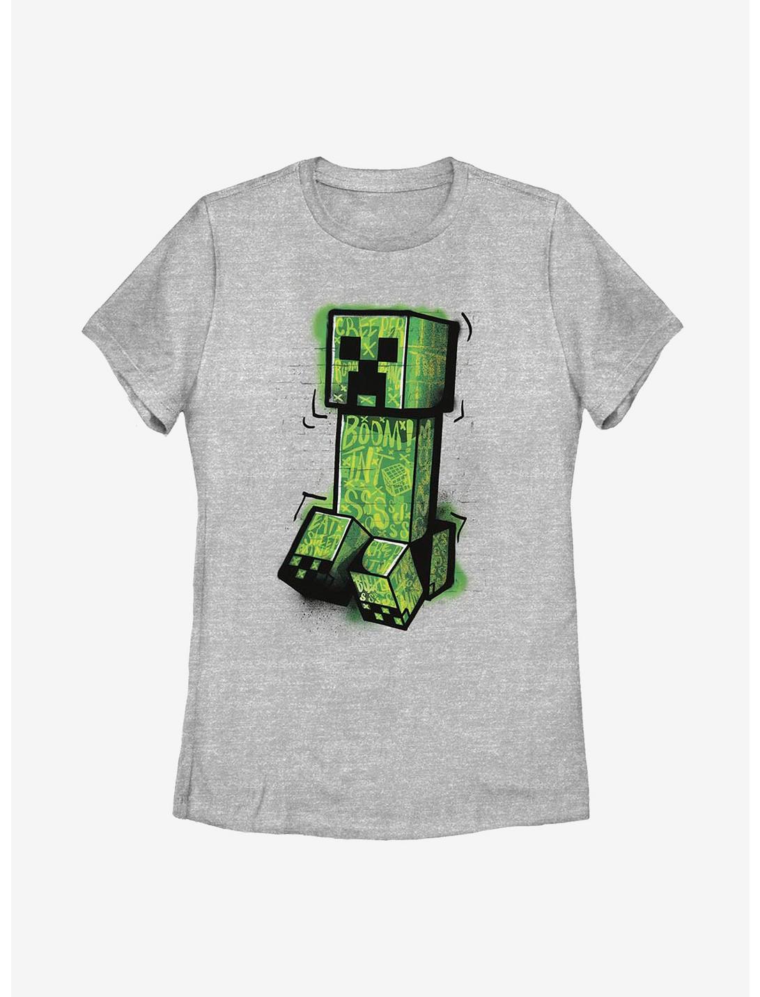 Minecraft Graffiti Creeper Womens T-Shirt, ATH HTR, hi-res