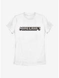 Minecraft Logo White Womens T-Shirt, WHITE, hi-res