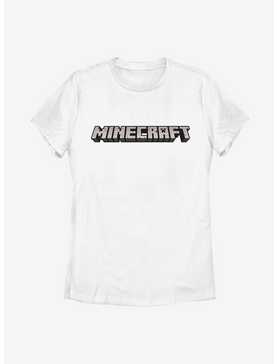Minecraft Logo White Womens T-Shirt, , hi-res