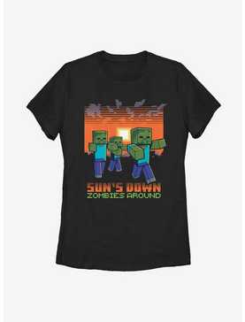 Minecraft Sun's Down Zombies Around Womens T-Shirt, , hi-res