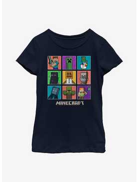 Minecraft 9 Character Boxup Youth Girls T-Shirt, , hi-res