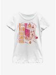 Minecraft Acid Sketch Ghast Youth Girls T-Shirt, WHITE, hi-res