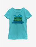 Minecraft Creeper Mob Youth Girls T-Shirt, TAHI BLUE, hi-res