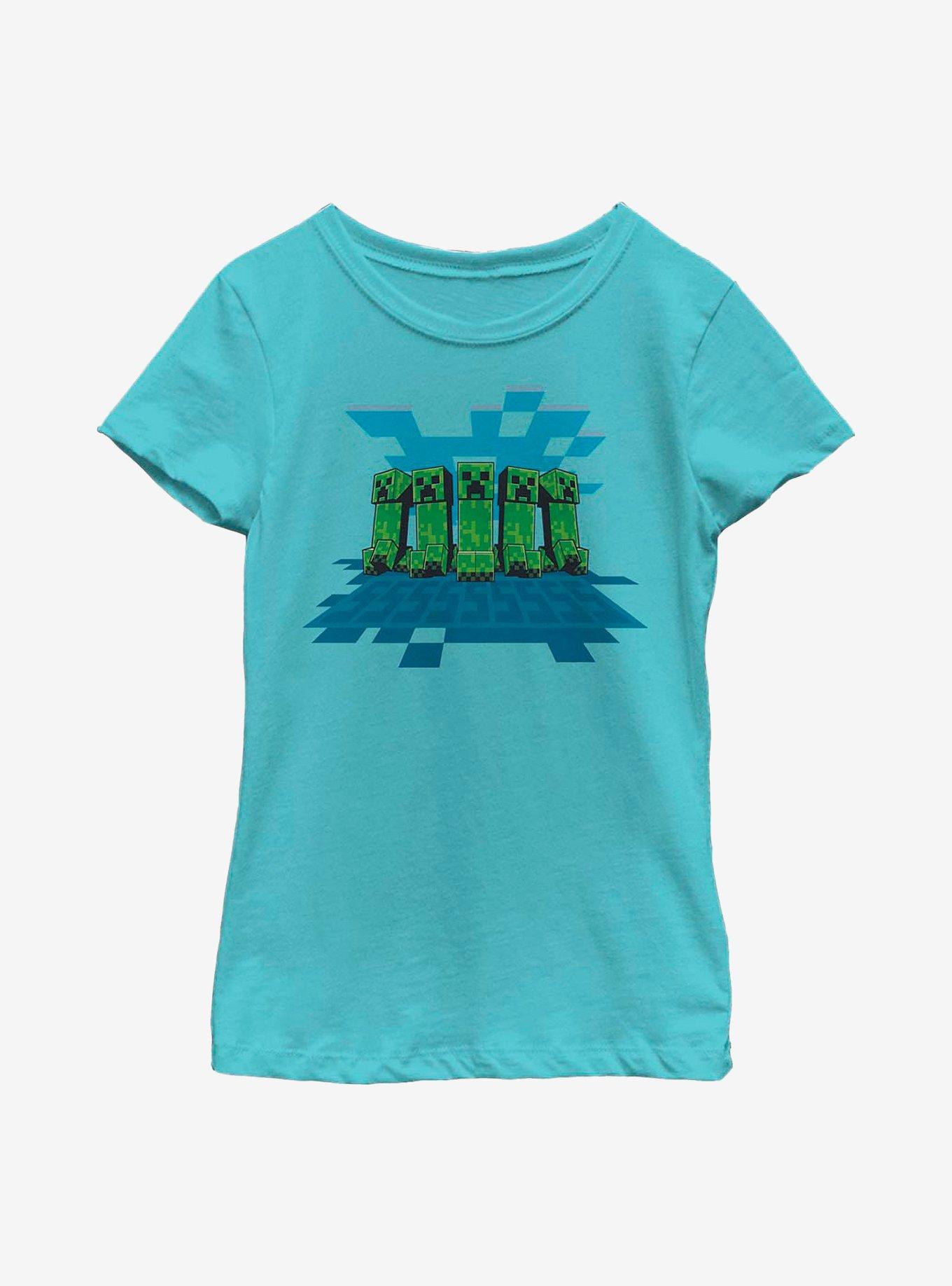 Minecraft Creeper Mob Youth Girls T-Shirt, , hi-res