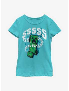 Minecraft Creeper Sssss Youth Girls T-Shirt, , hi-res