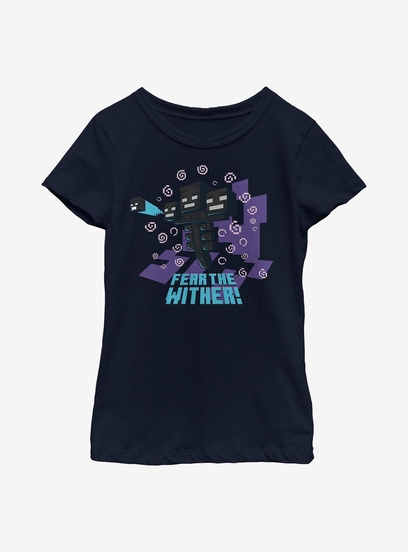 Minecraft Fear The Wither Youth Girls T-Shirt, , hi-res