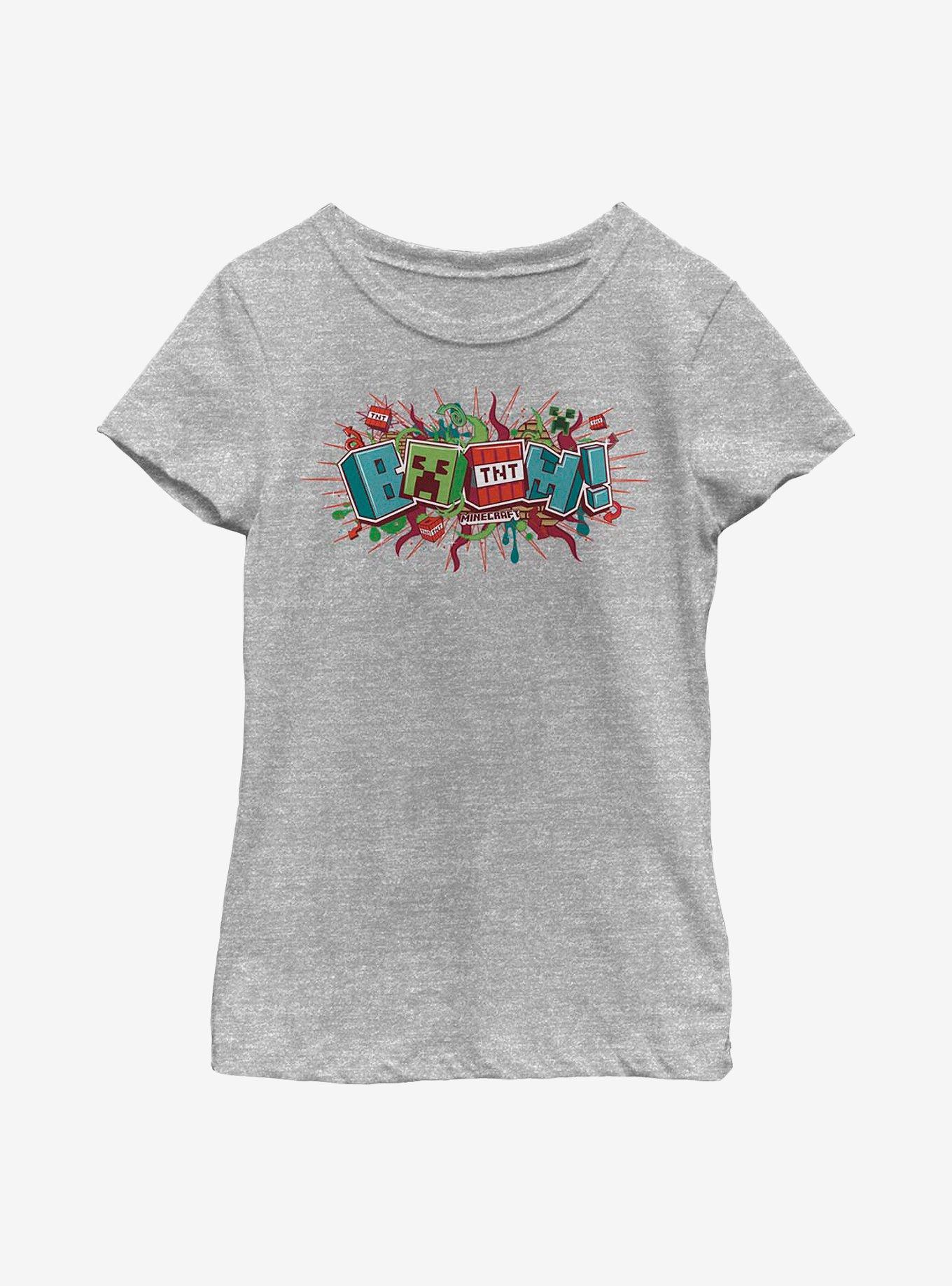 Minecraft Funtage Boom Youth Girls T-Shirt, ATH HTR, hi-res