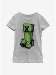 Minecraft Graffiti Creeper Youth Girls T-Shirt, ATH HTR, hi-res