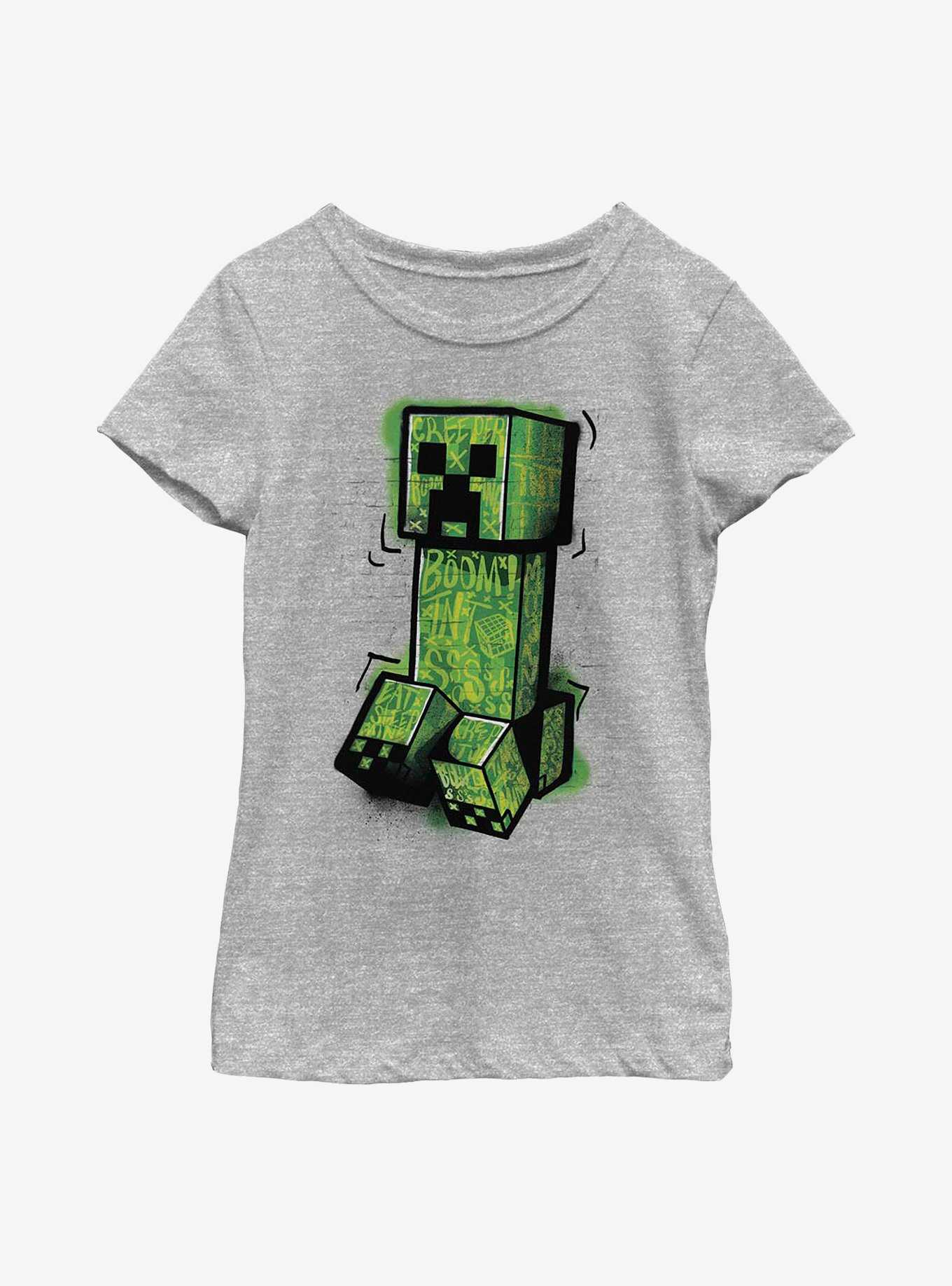 Minecraft Graffiti Creeper Youth Girls T-Shirt, , hi-res