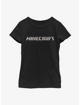 Minecraft Logo Black Youth Girls T-Shirt, , hi-res
