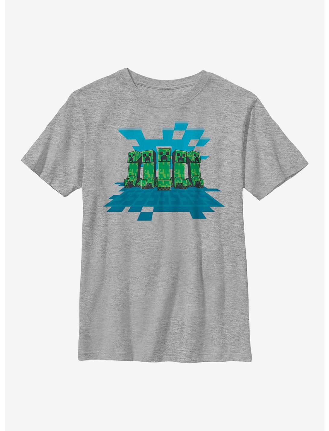 Minecraft Creeper Mob Youth T-Shirt, ATH HTR, hi-res