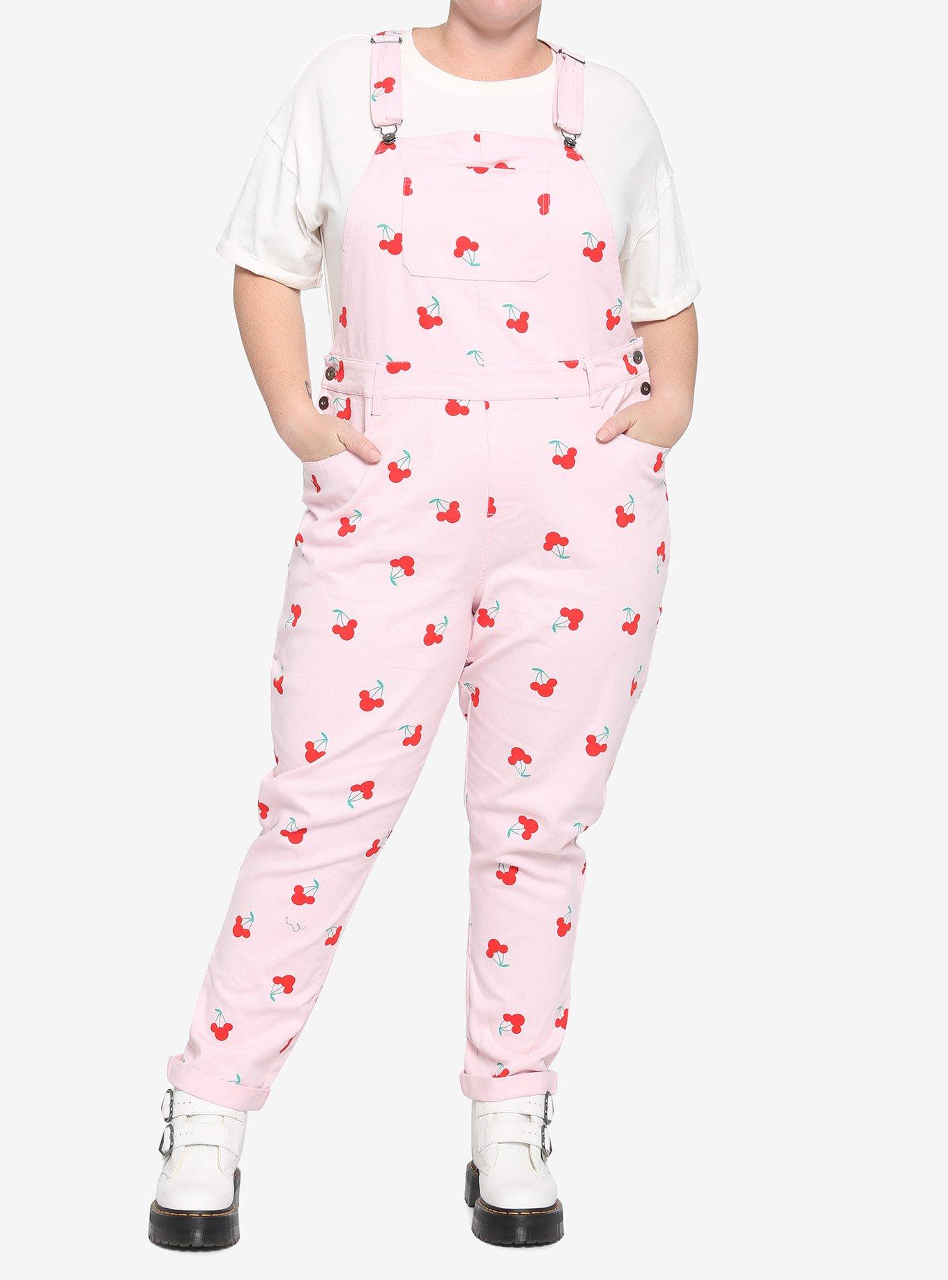 Her Universe Disney Minnie Mouse Cherry Overalls Plus Size