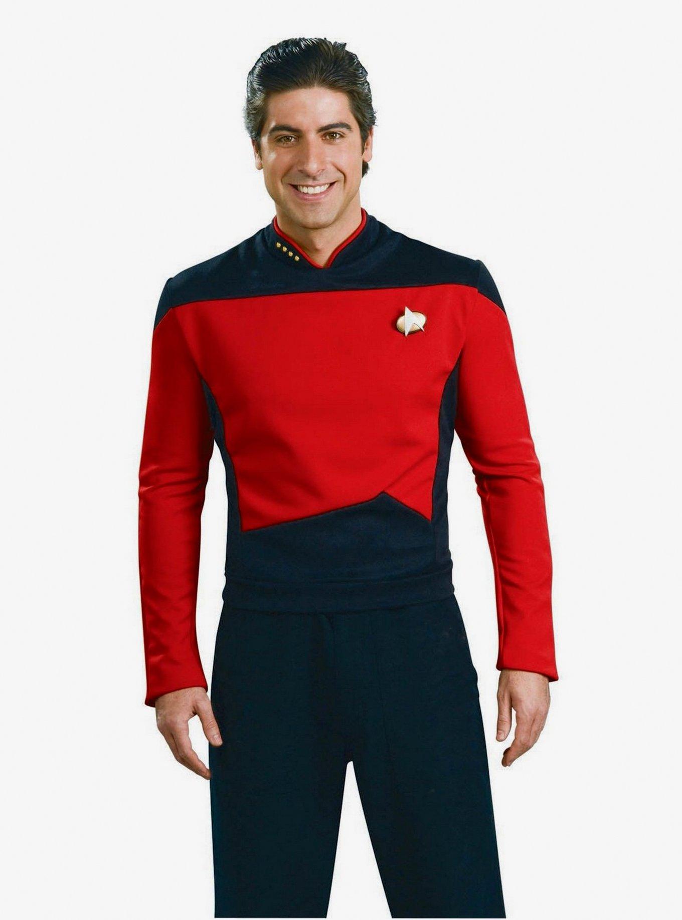 Star Trek Next Generation Red Shirt Costume, RED, hi-res
