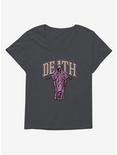 Halloween Death Letterman Girls Plus Size T-Shirt, CHARCOAL HEATHER, hi-res
