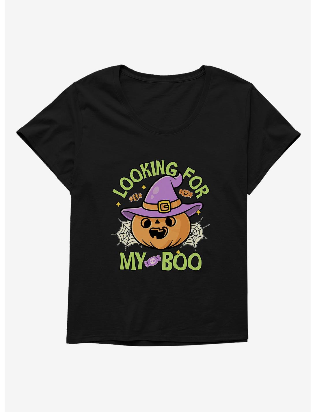 Halloween Looking For My Boo Girls Plus Size T-Shirt, BLACK, hi-res