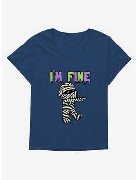 Halloween Mummy I'm Fine Girls Plus Size T-Shirt, , hi-res