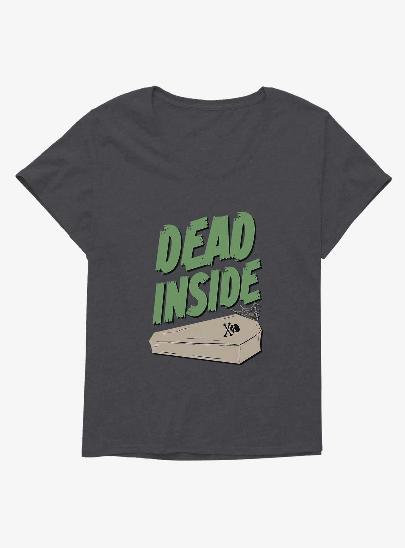 Halloween RIP Dead Inside Girls Plus Size T-Shirt, , hi-res