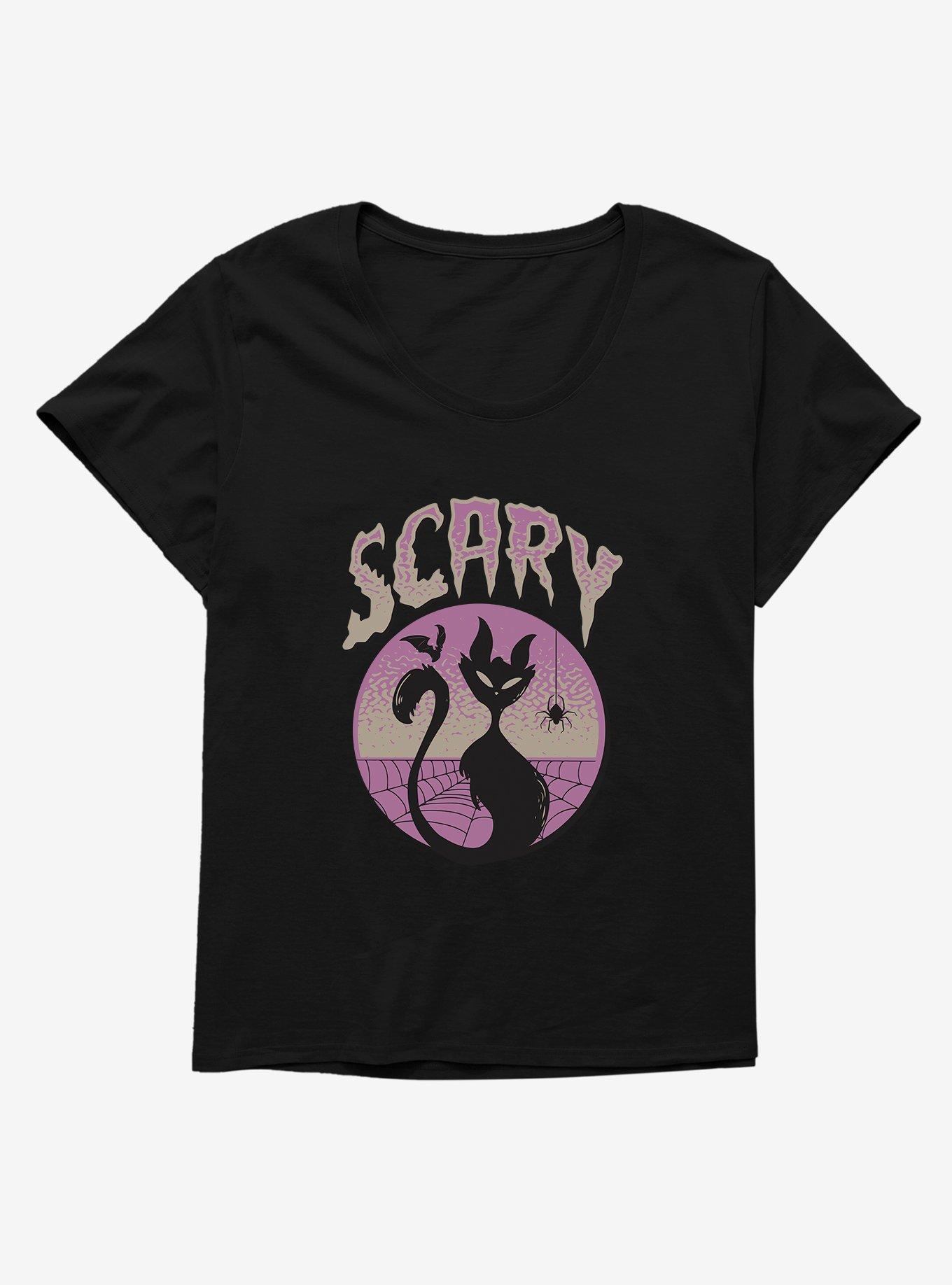 Halloween Scary Trio Girls Plus Size T-Shirt, BLACK, hi-res
