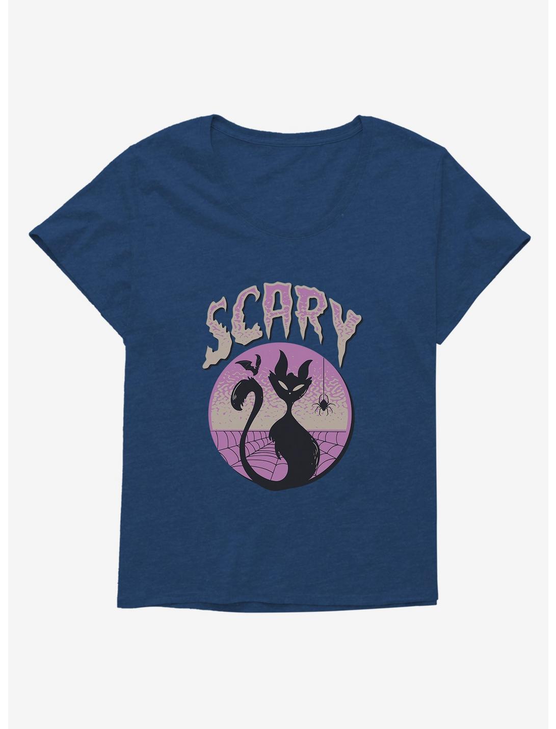 Halloween Scary Trio Girls Plus Size T-Shirt, ATHLETIC NAVY, hi-res
