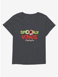 Halloween Spooky Vibes Girls Plus Size T-Shirt, CHARCOAL HEATHER, hi-res