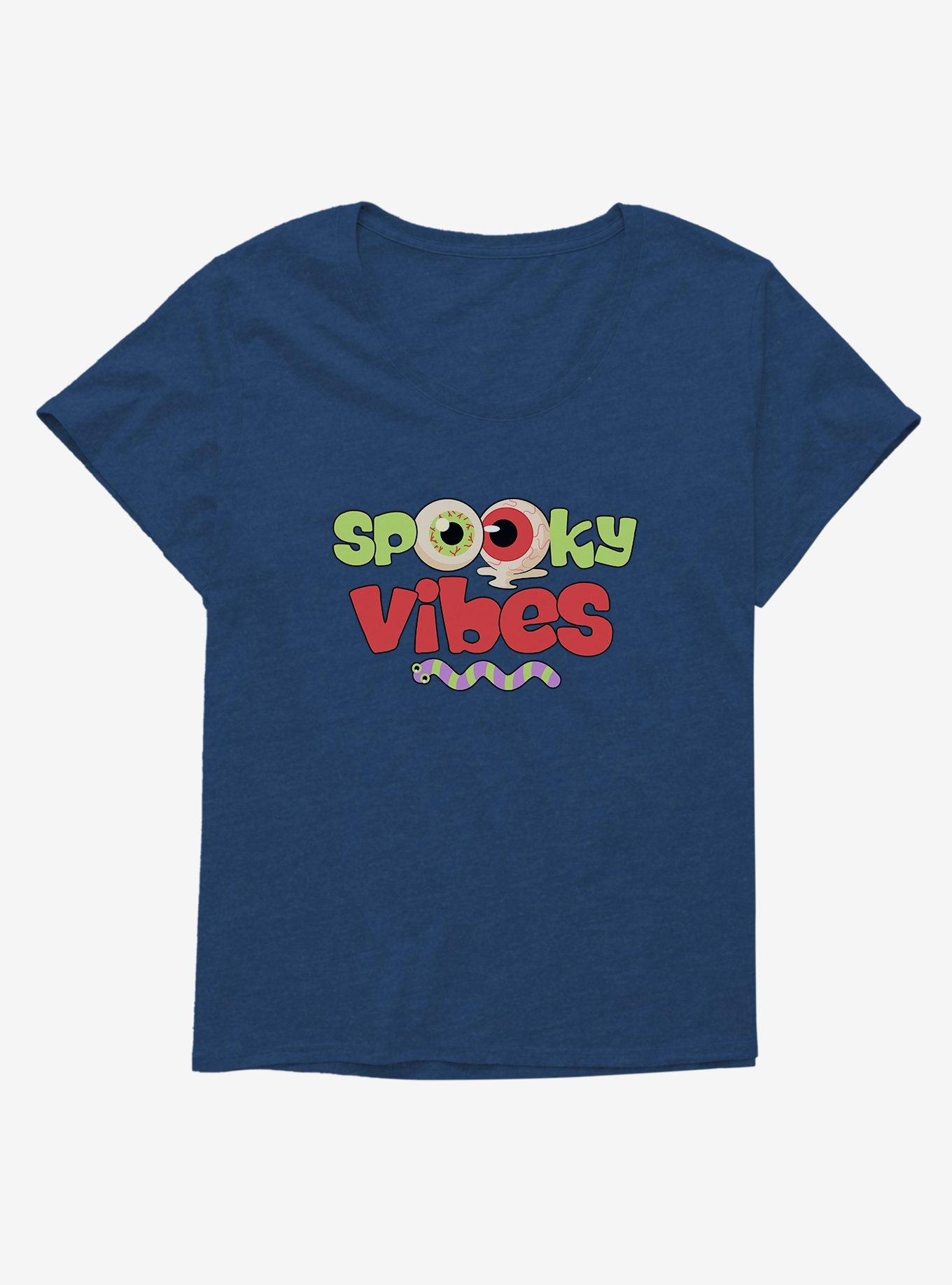 Halloween Spooky Vibes Girls Plus T-Shirt