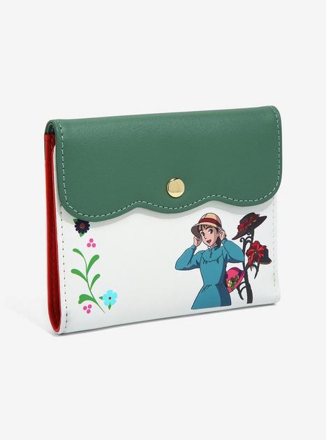 Studio Ghibli Howl's Moving Castle Floral Hats Small Wallet