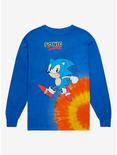 Sonic the Hedgehog Classic Sonic Radial Dye Long Sleeve T-Shirt - BoxLunch Exclusive, BLUE, hi-res