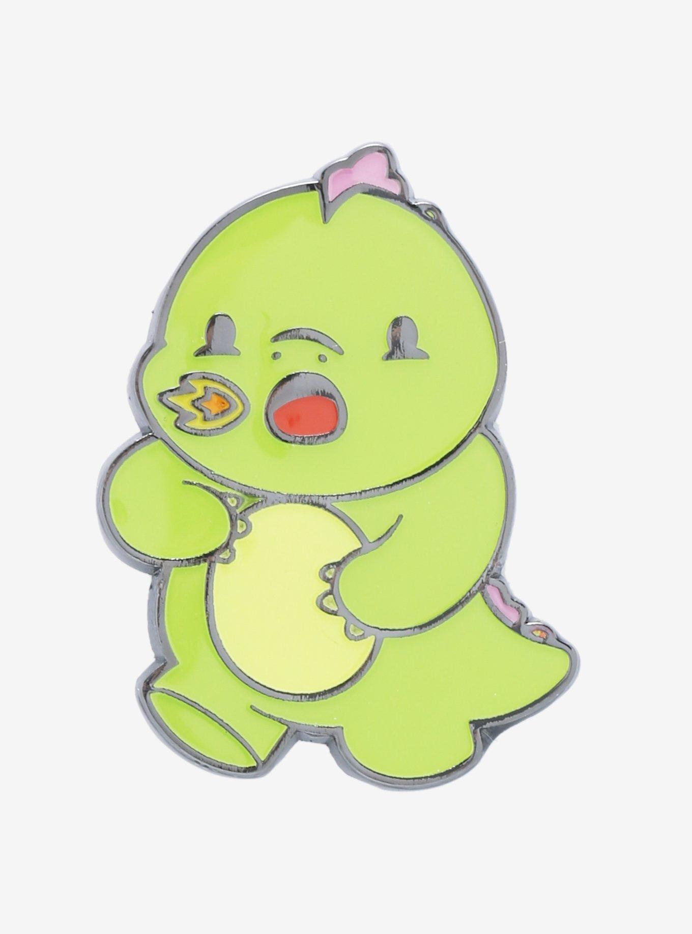 Chibi Dinosaur Enamel Pin, , hi-res