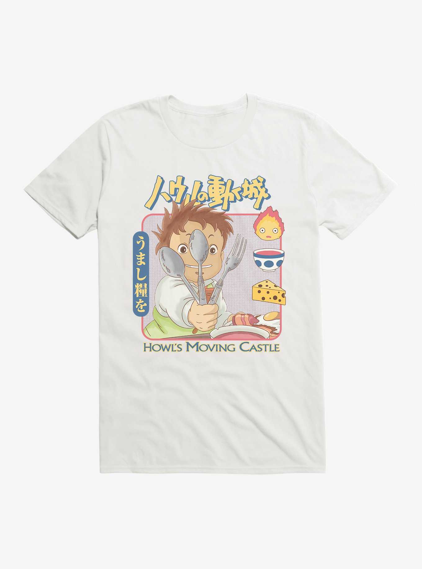 Studio Ghibli Howl's Moving Castle Markl Utensils T-Shirt, WHITE, hi-res