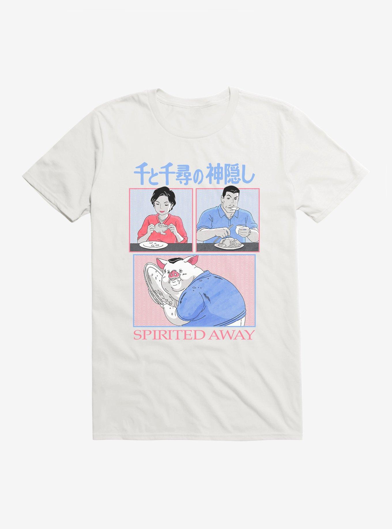 Studio Ghibli Spirited Away Chicken Dishes T-Shirt, WHITE, hi-res