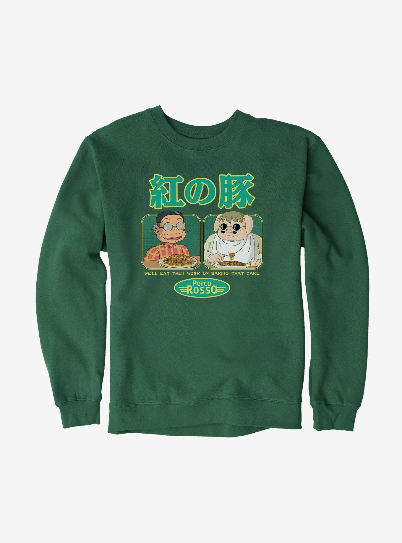 Studio Ghibli Porco Rosso Eat First Sweatshirt, , hi-res