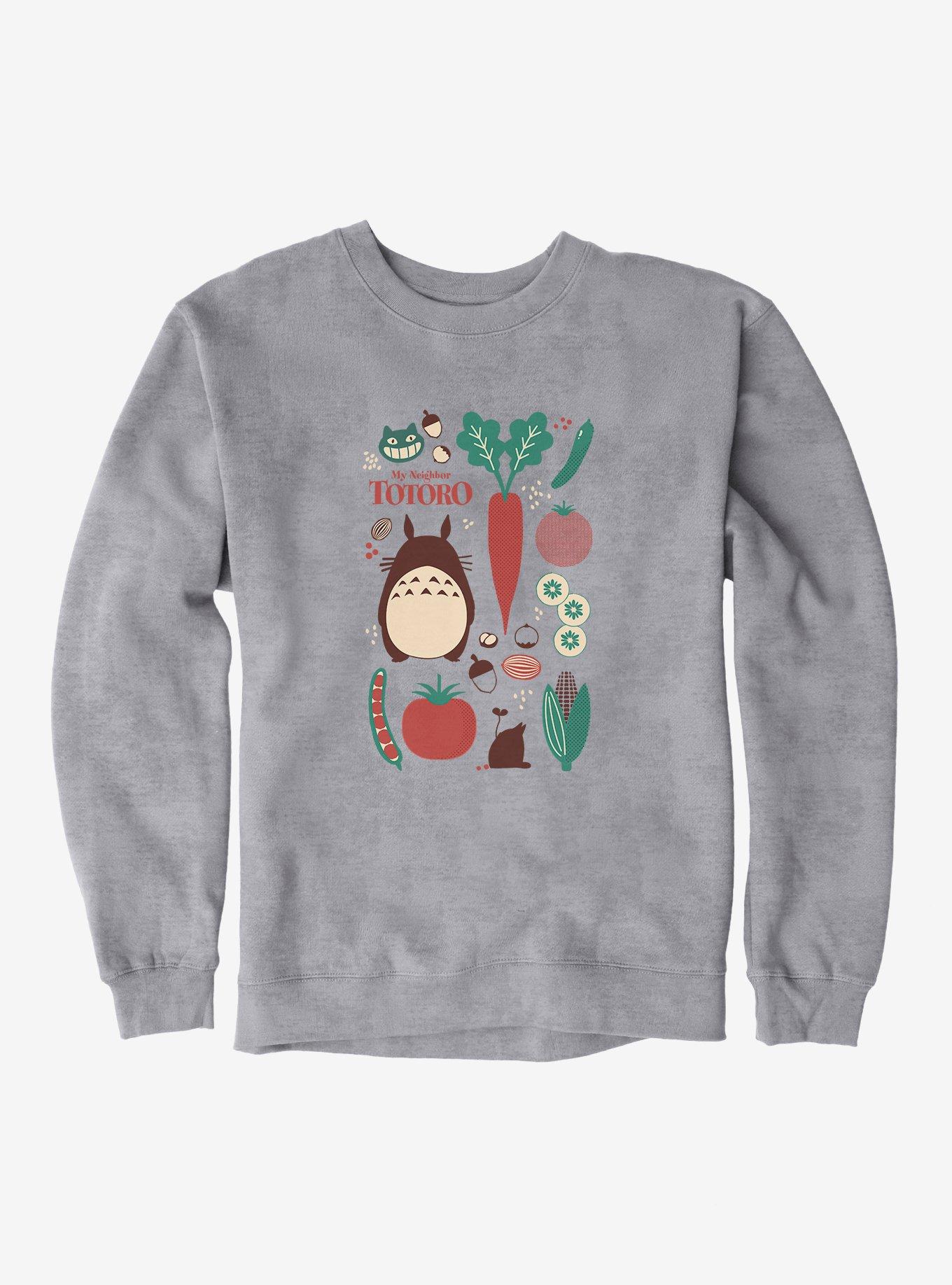 Studio Ghibli My Neighbor Totoro Food Collection Sweatshirt, HEATHER GREY, hi-res