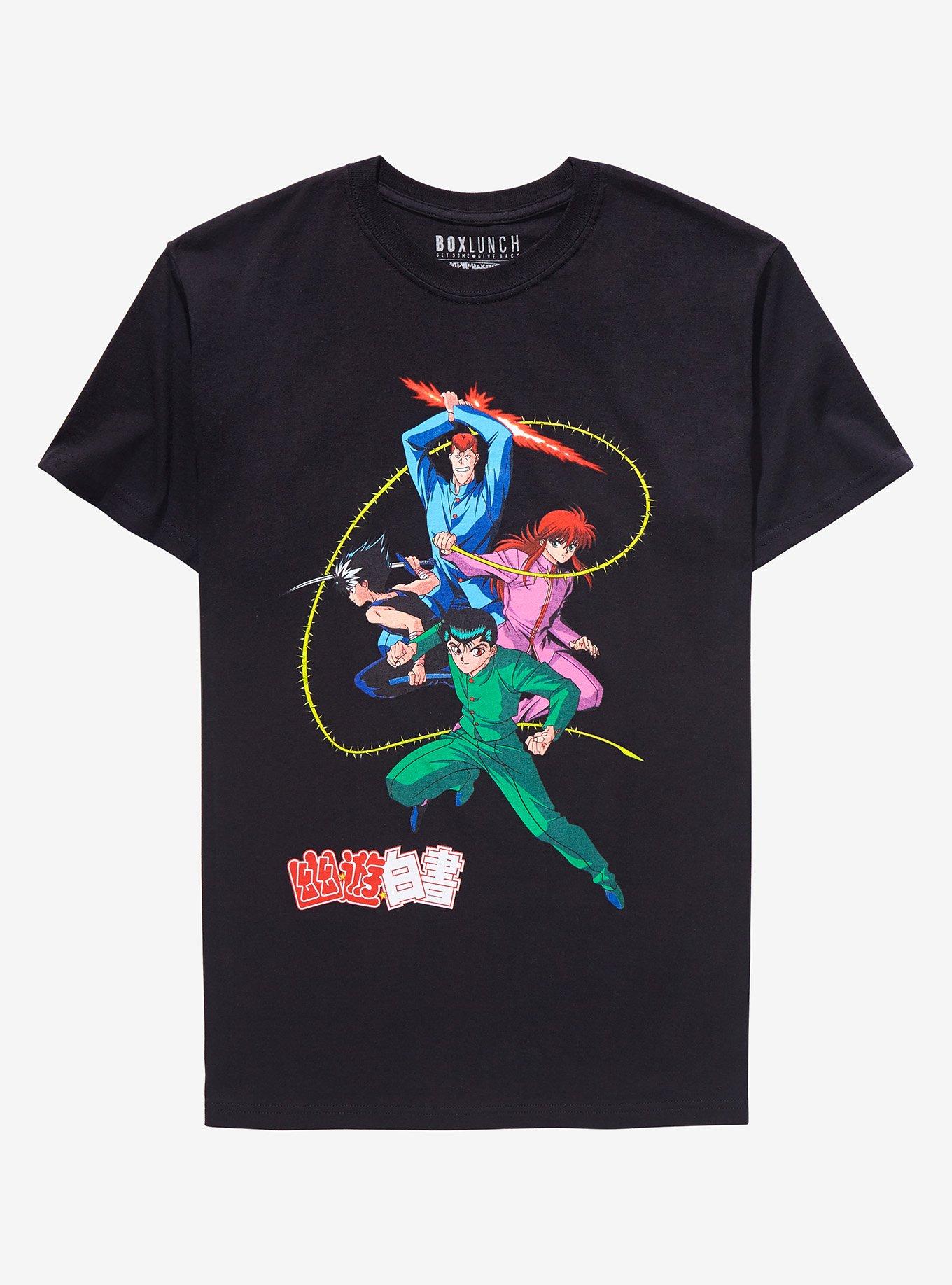Yu Yu Hakusho Yusuke & Team Urameshi T-Shirt - BoxLunch Exclusive, BLACK, hi-res