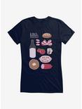 Studio Ghibli Kiki's Delivery Service Essential Foods Girls T-Shirt, NAVY, hi-res
