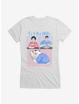 Studio Ghibli Spirited Away Chicken Dishes Girls T-Shirt, WHITE, hi-res