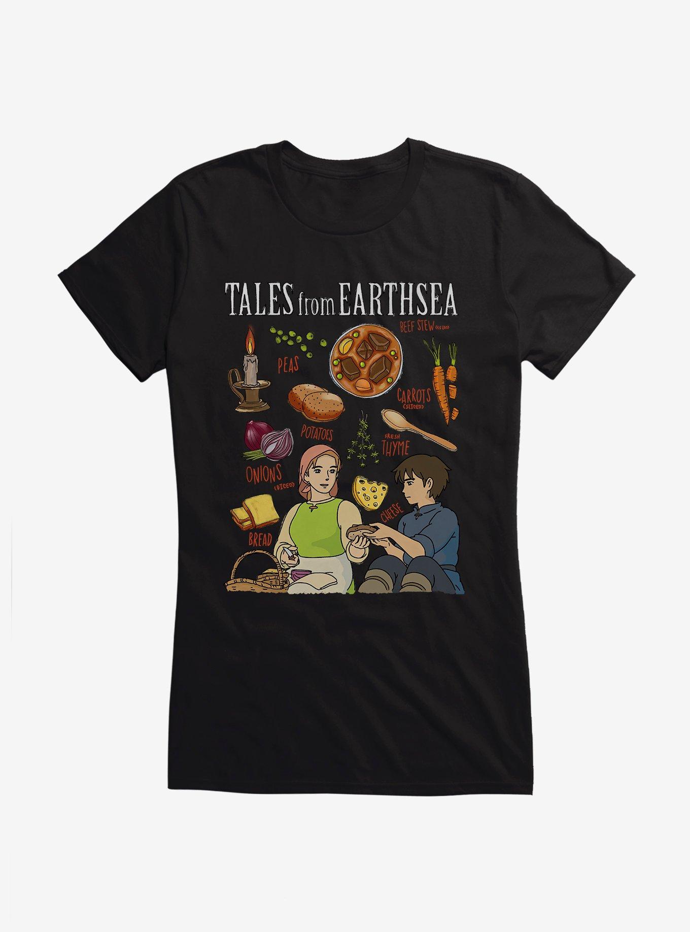 Studio Ghibli Tales From Earthsea Beef Stew Recipe Girls T-Shirt, , hi-res