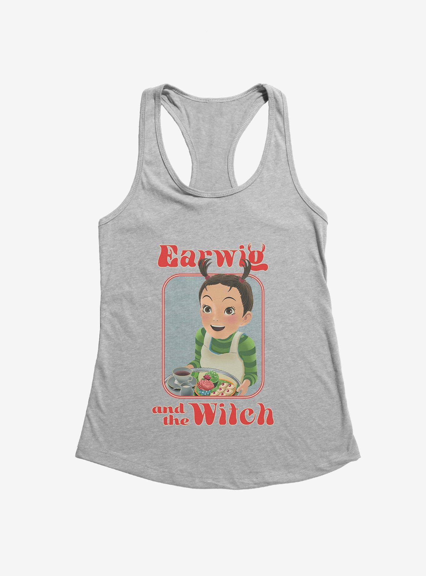 Studio Ghibli Earwig And The Witch Served Girls Tank Top, HEATHER GREY, hi-res