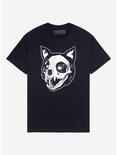 Pleasant Getaway Demon Kitty T-Shirt By Wes Brooks, BLACK, hi-res