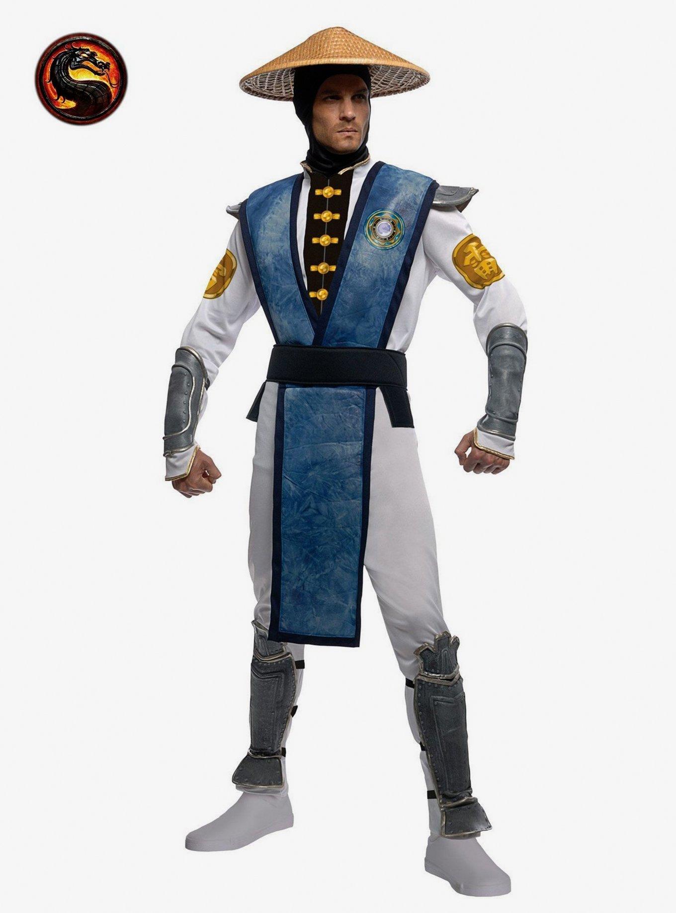 Mortal Kombat Raiden Costume, BLUE, hi-res