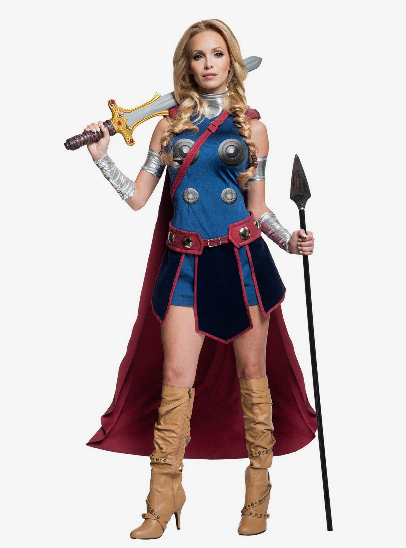 Marvel Thor Valkyrie Costume, BLUE, hi-res