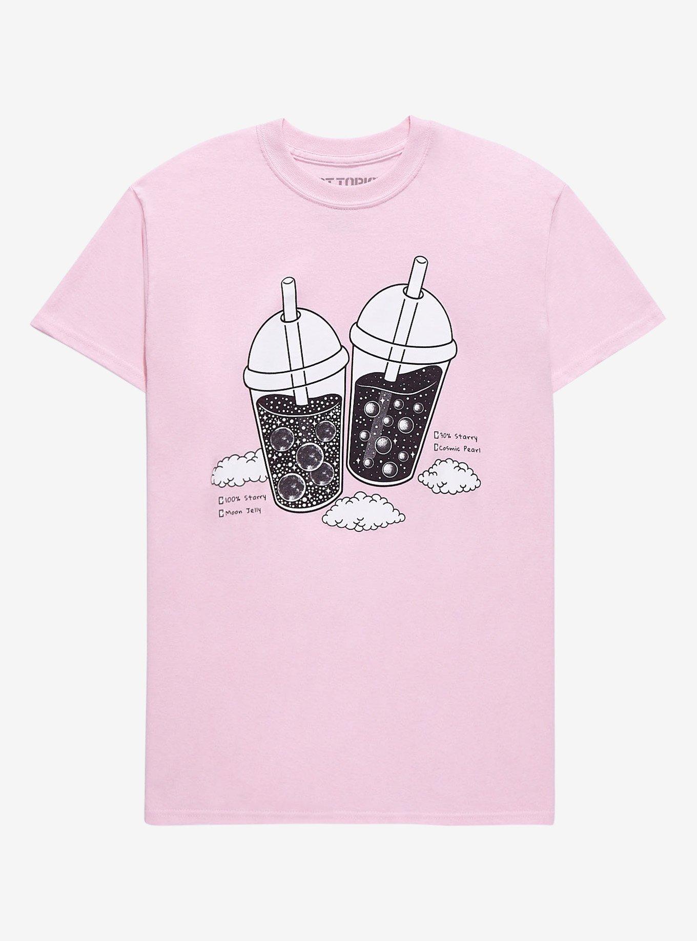 Choose Your Bubble Tea T-Shirt By Episodic Drawing, PINK, hi-res