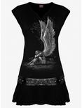 Fallen Angel Studded Sleeveless Dress, BLACK, hi-res