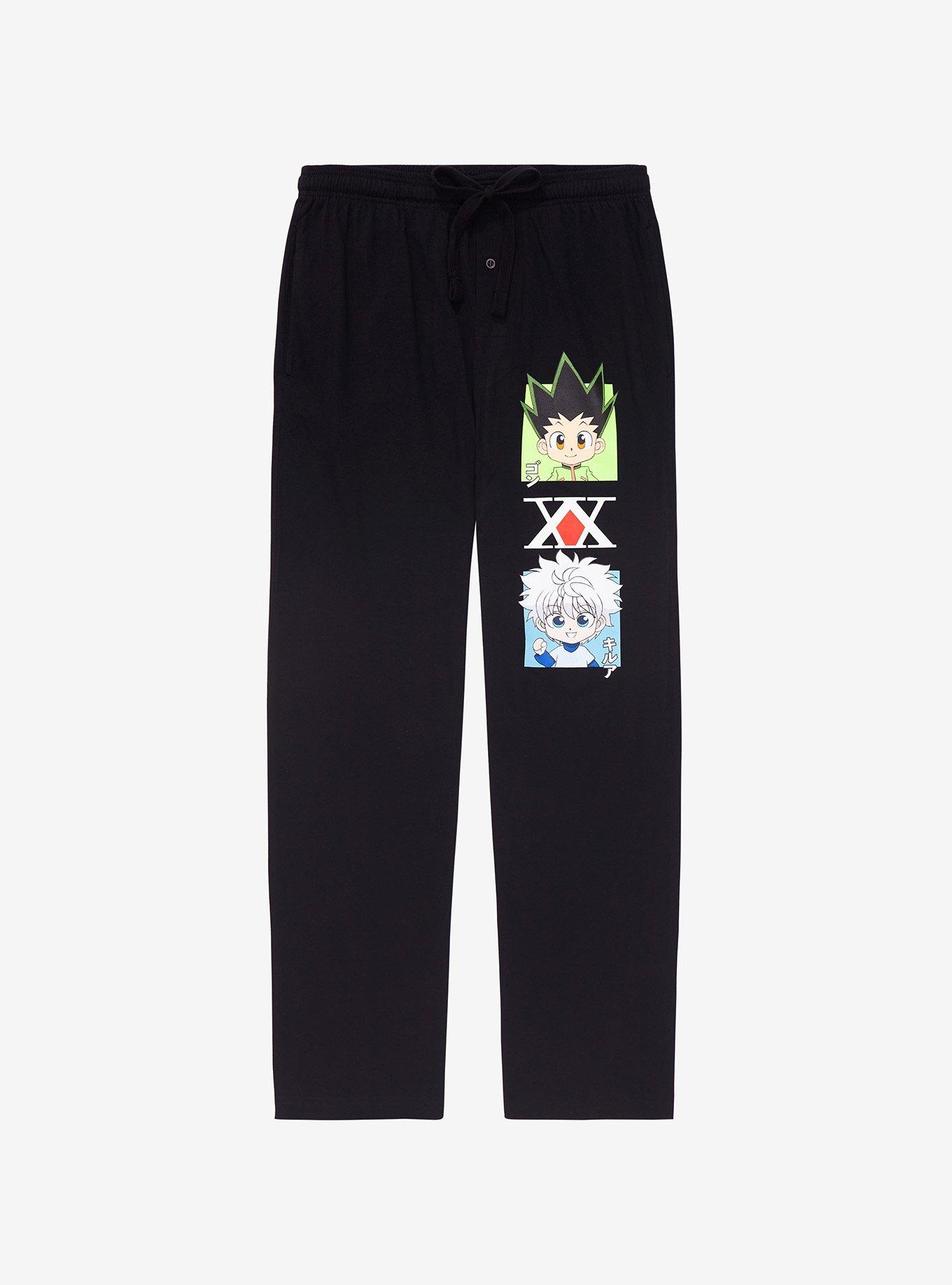 Hunter x Hunter Chibi Gon & Killua Sleep Pants - BoxLunch Exclusive, BLACK, hi-res