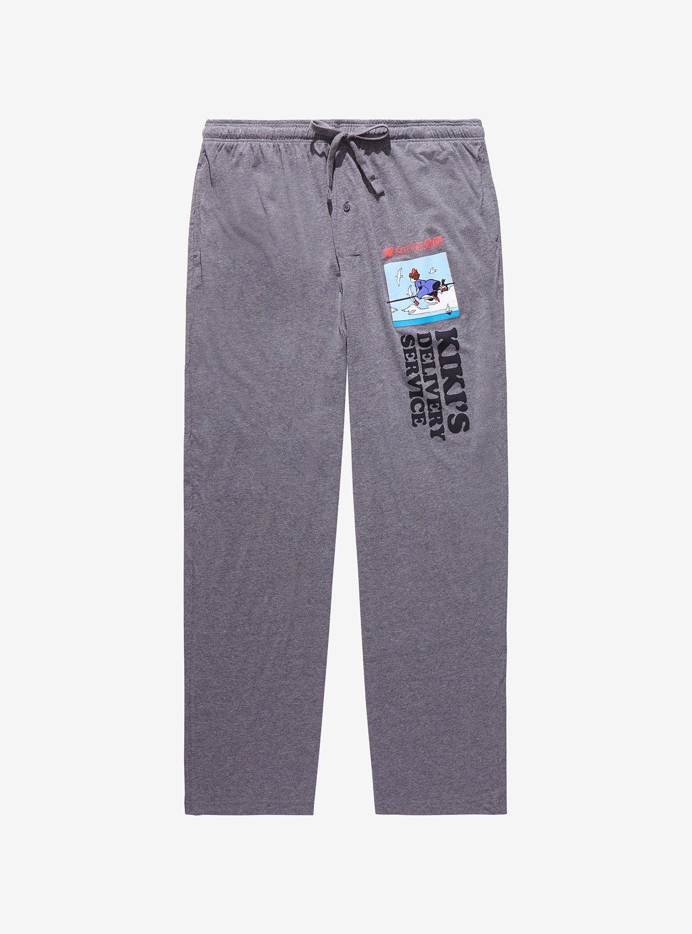 Studio Ghibli Kiki&rsquo;s Delivery Service Flight Sleep Pants - BoxLunch Exclusive, HEATHER GREY, hi-res
