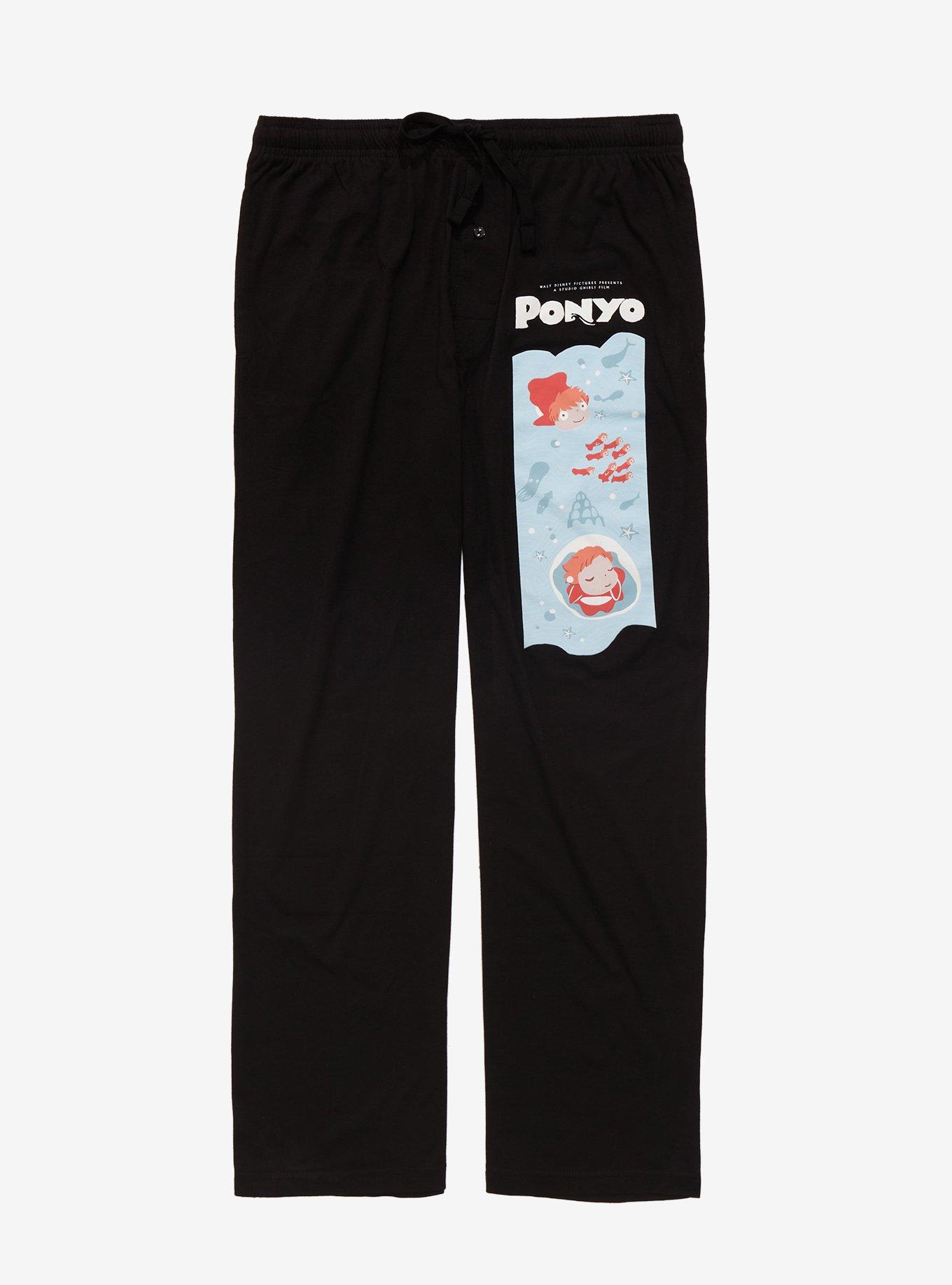 Studio Ghibli Ponyo Swimming Sleep Pants - BoxLunch Exclusive, NAVY, hi-res