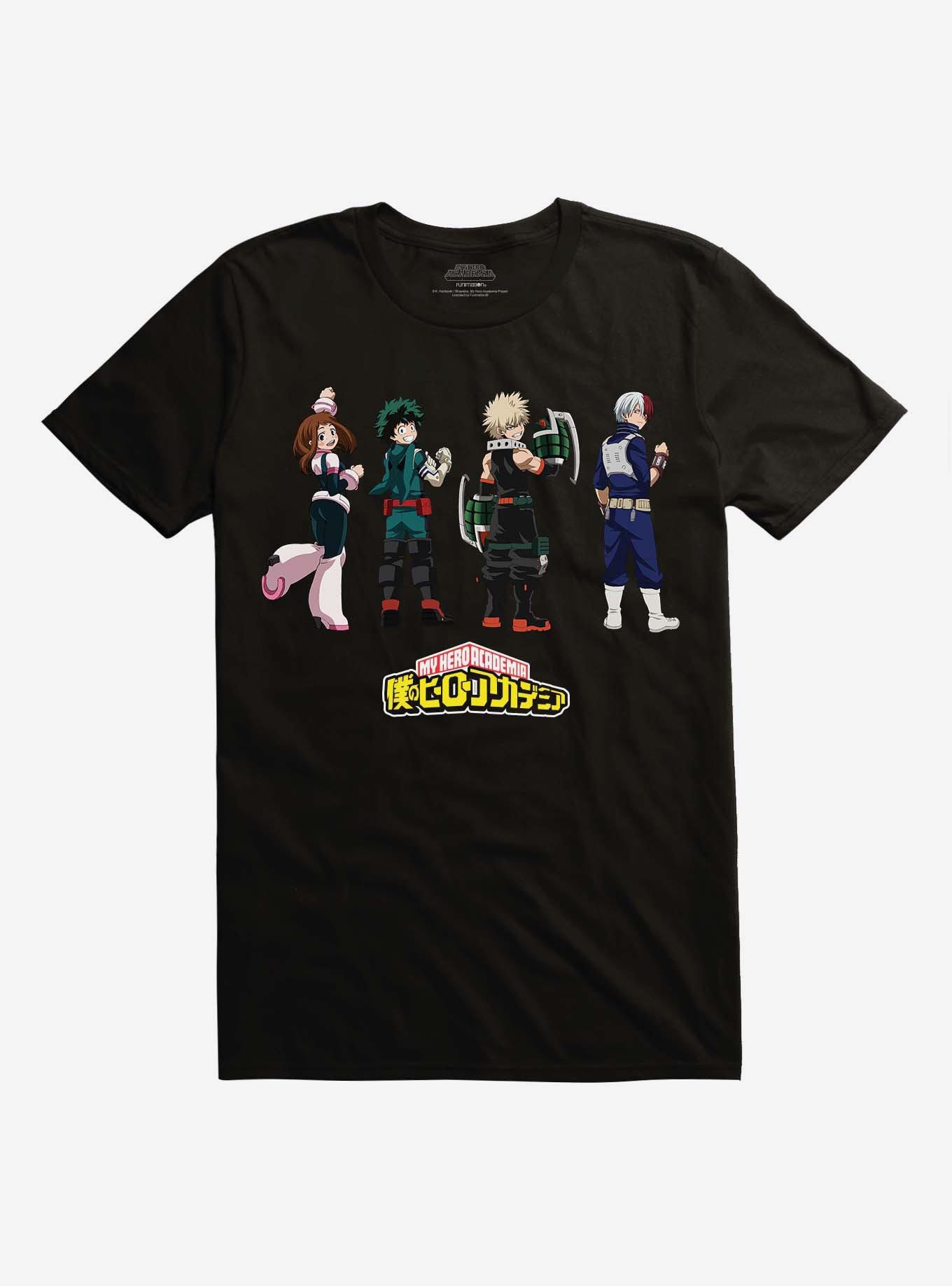 My Hero Academia Class 1A Quirk Suit Black T-Shirt