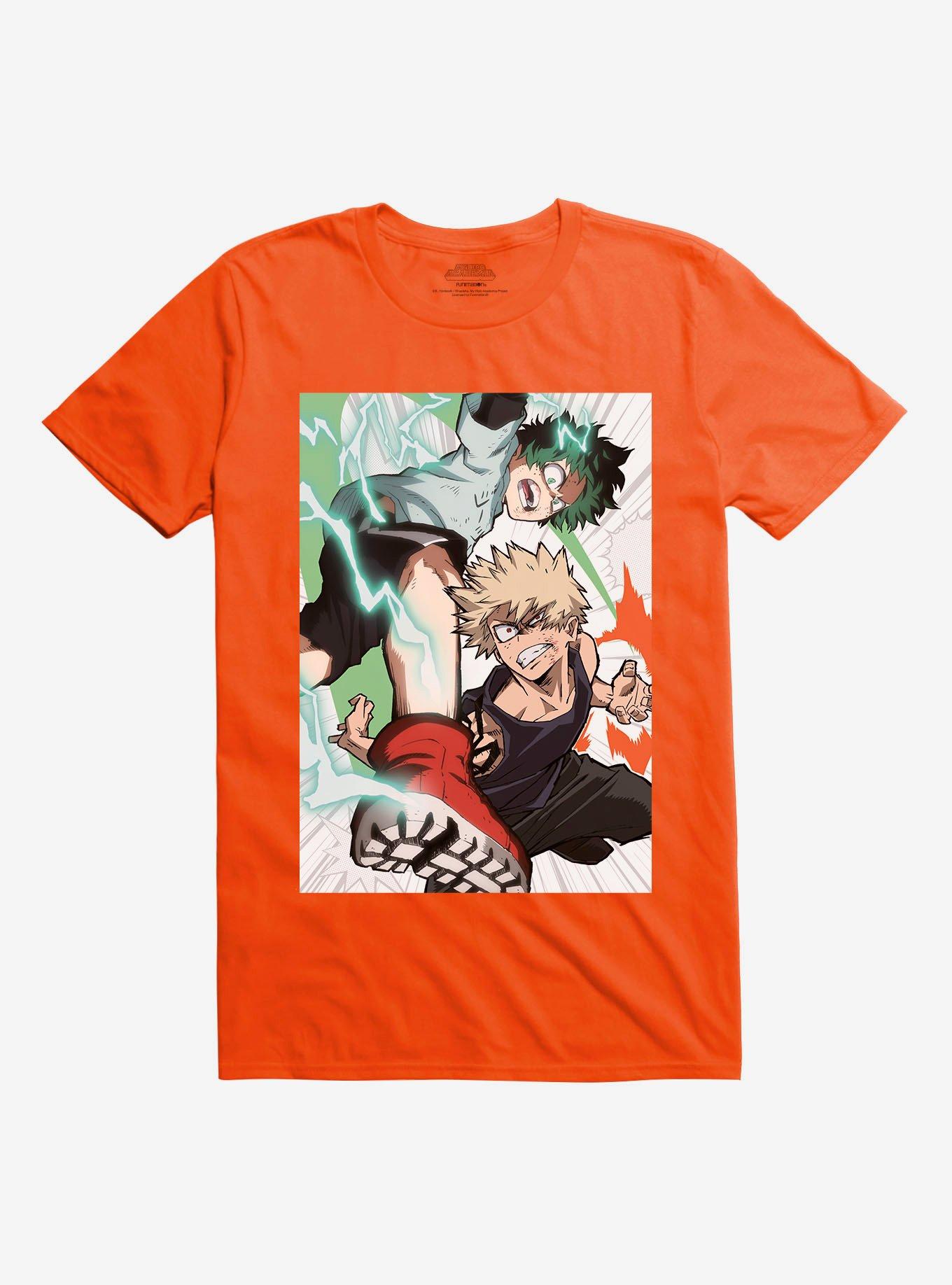 My Hero Academia Deku And Bakugo Orange T-Shirt, ORANGE, hi-res