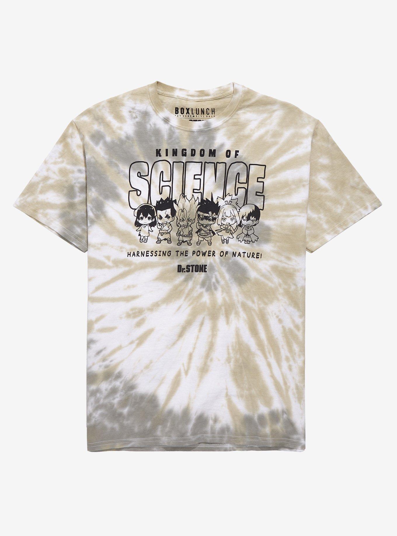 Dr. Stone Chibi Kingdom of Science Tie-Dye T-Shirt - BoxLunch Exclusive, TIE DYE, hi-res
