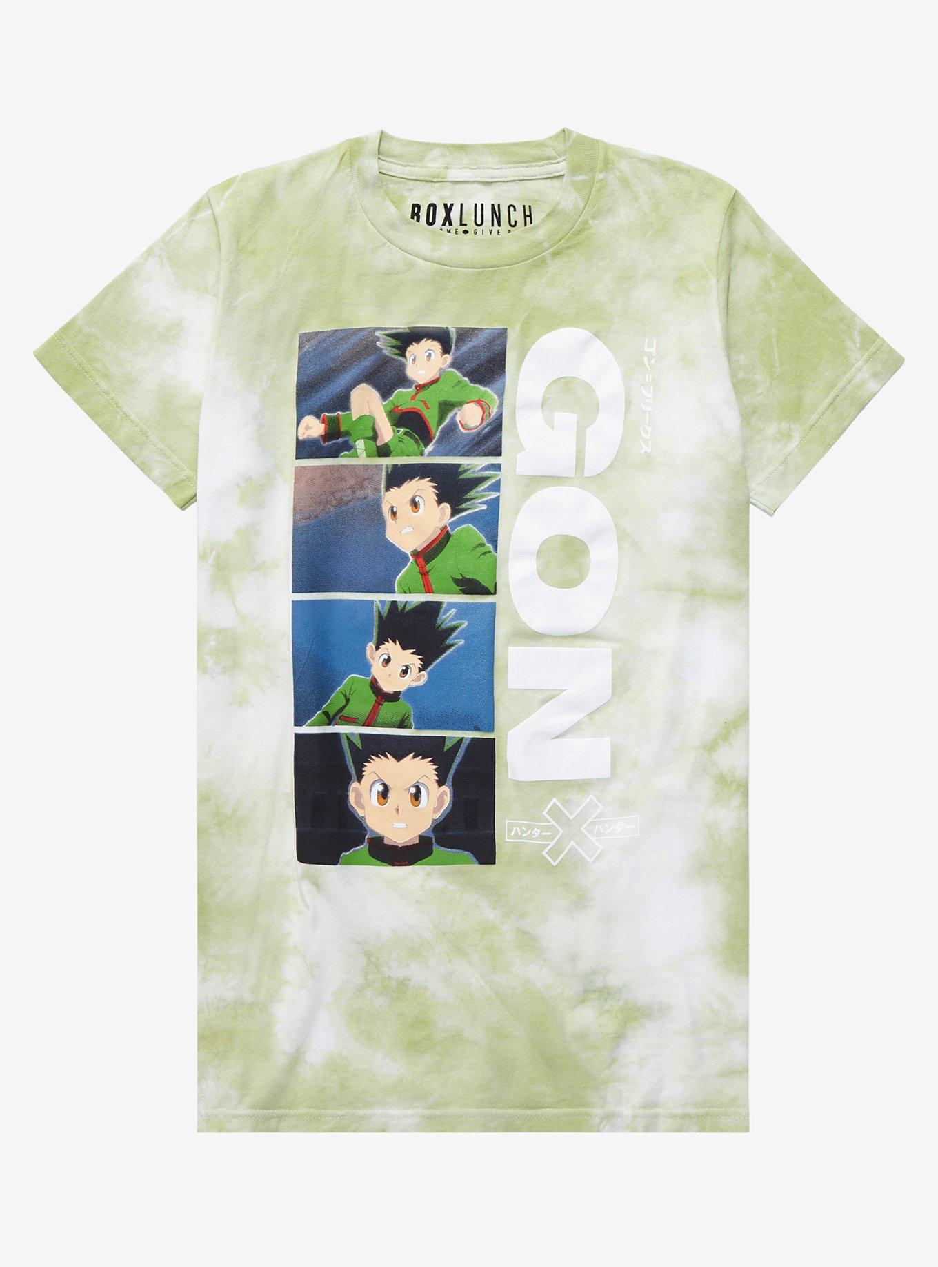 Hunter x Hunter Gon Panel Portraits Women&rsquo;s Tie-Dye T-Shirt - BoxLunch Exclusive, TIE DYE, hi-res
