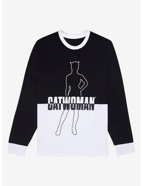 DC Comics Catwoman Contrast Panel Long Sleeve T-Shirt - BoxLunch Exclusive, , hi-res
